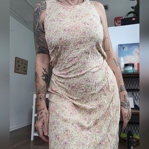 SOLDDDDDD 90s Rayon Floral Maxi Dress